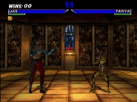 une photo d'Ã©cran de Mortal Kombat 4 sur Nintendo 64